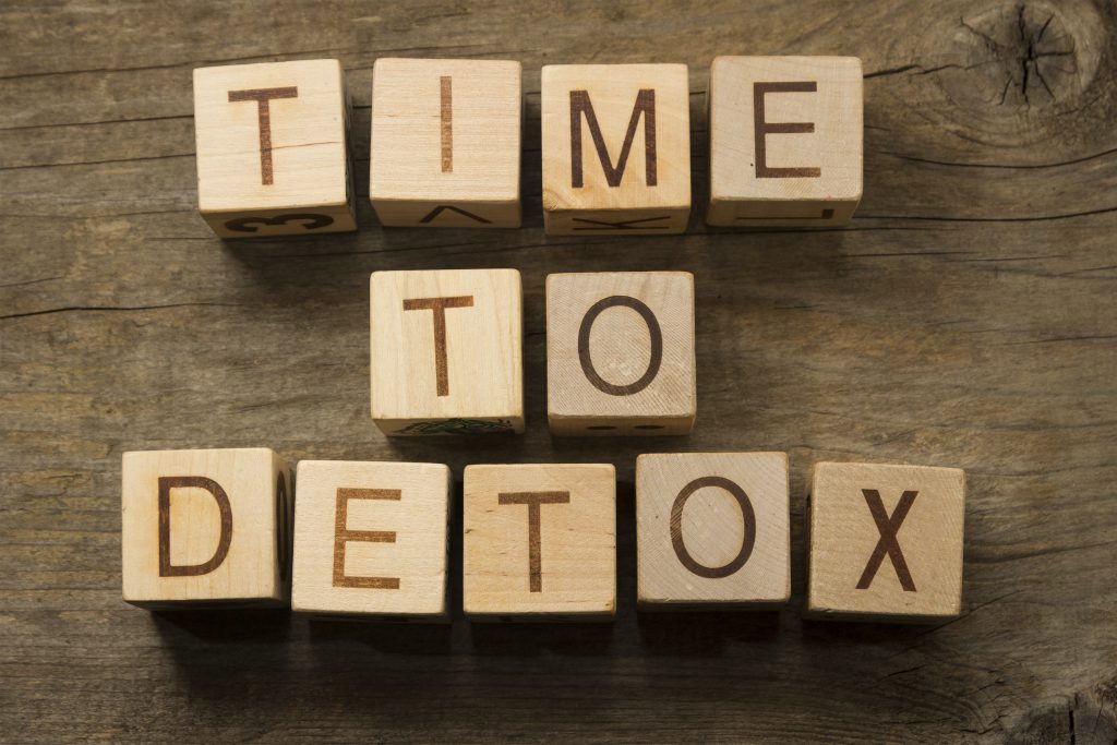 Time to detox on wooden cubes 