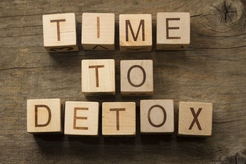 Time to detox on wooden cubes 