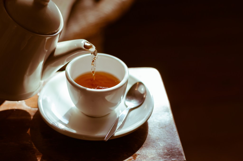 pouring tea