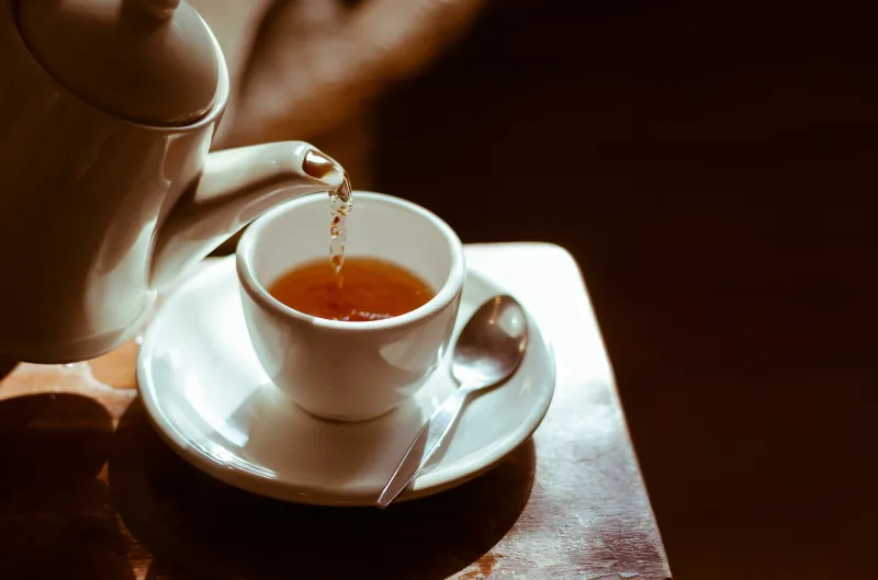 pouring tea