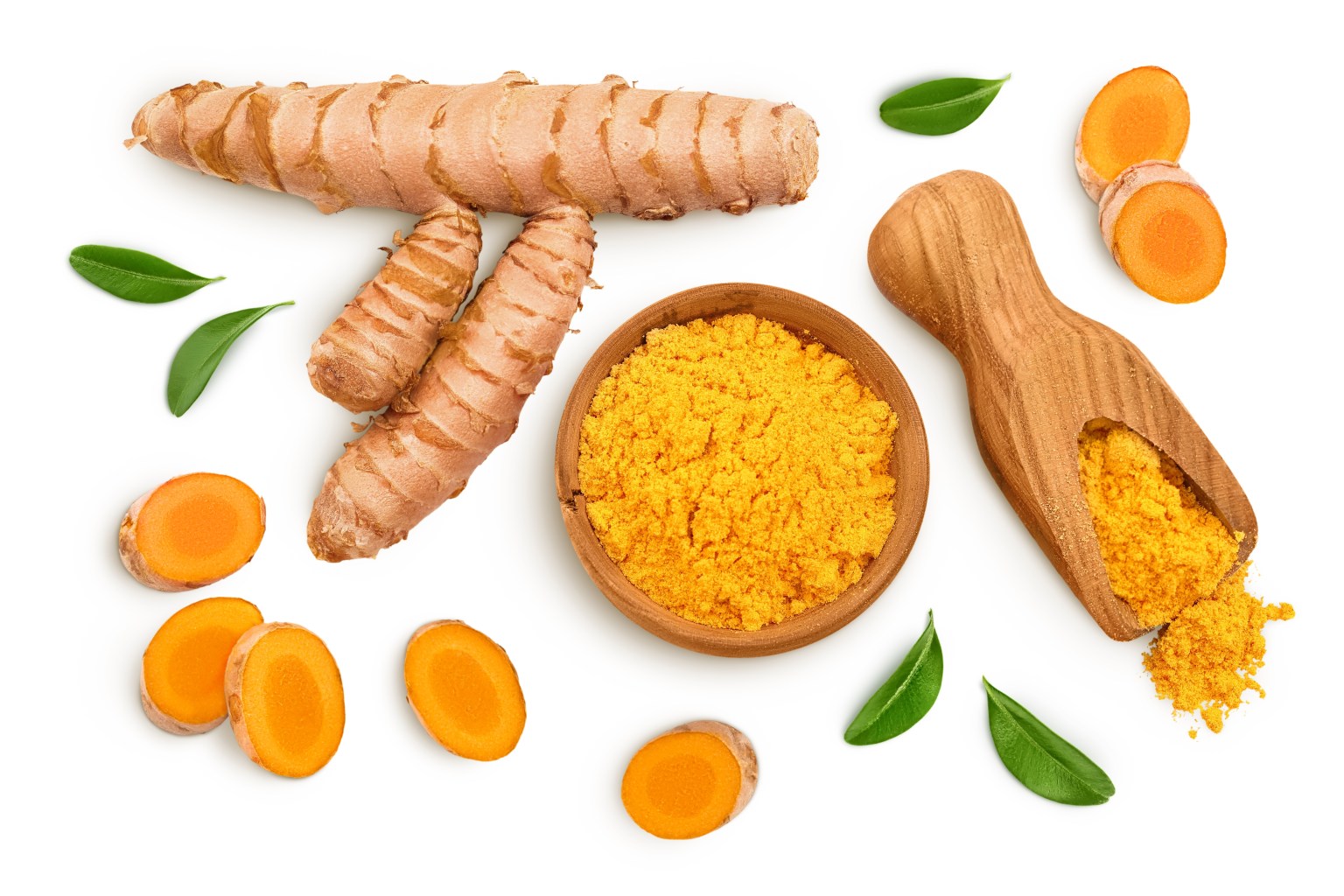 Turmeric products topview 