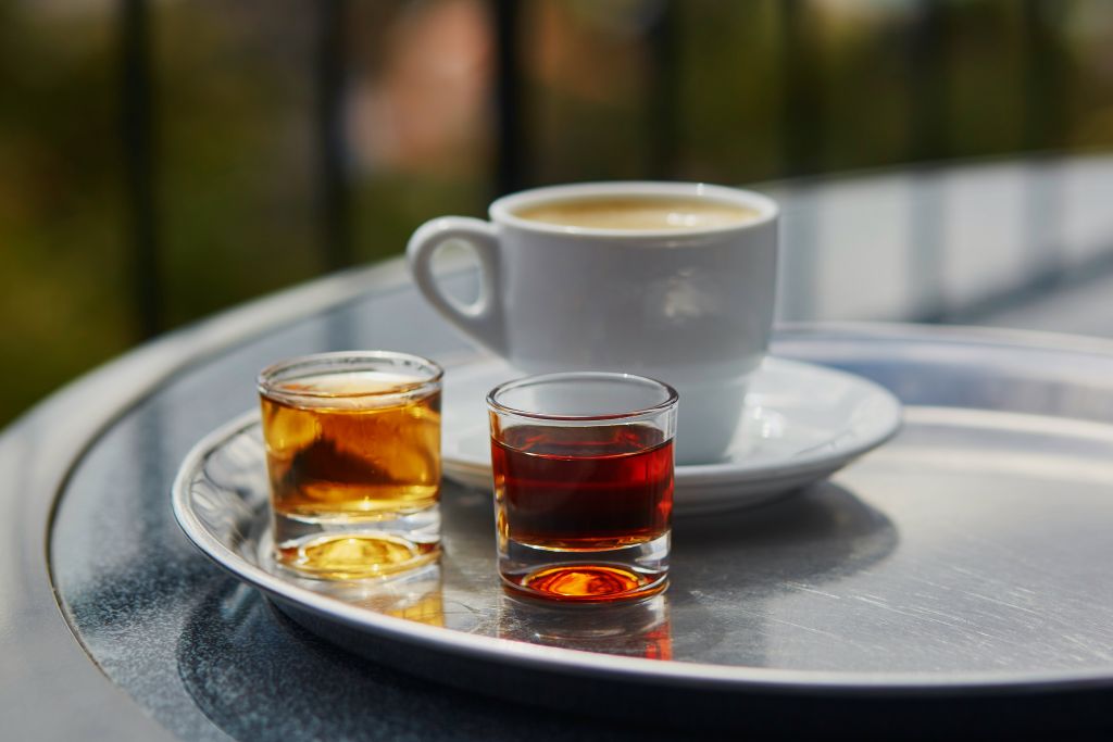 Coffee and alcohol