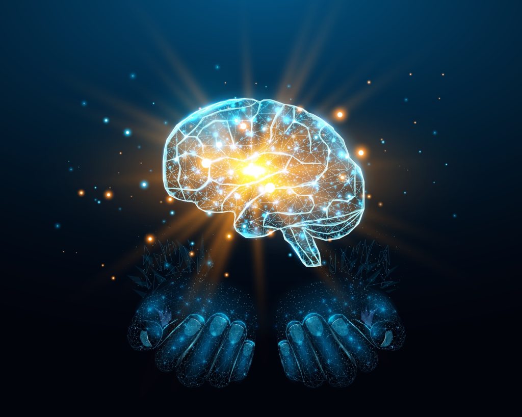 Human brain illustration 