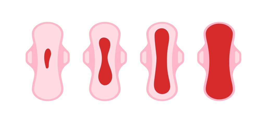 Heavy bleeding illustration