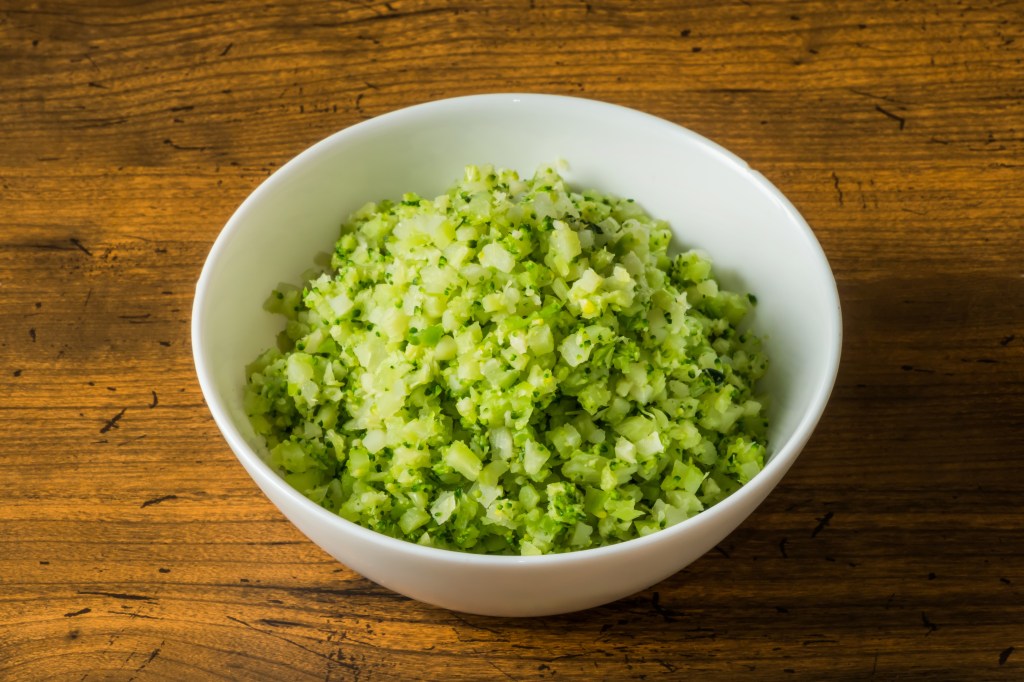 Riced broccoli