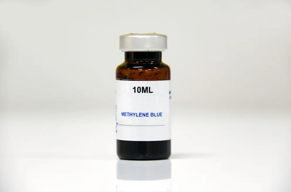 Vial of methylene blue