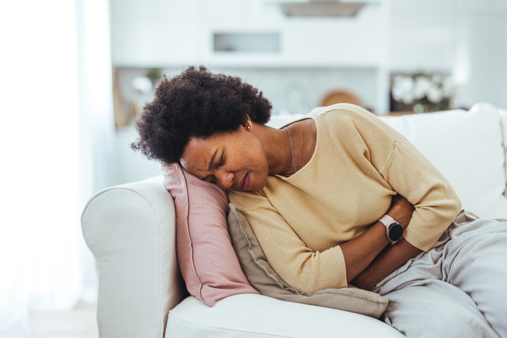 Woman with abdominal pain&nbsp;&nbsp;