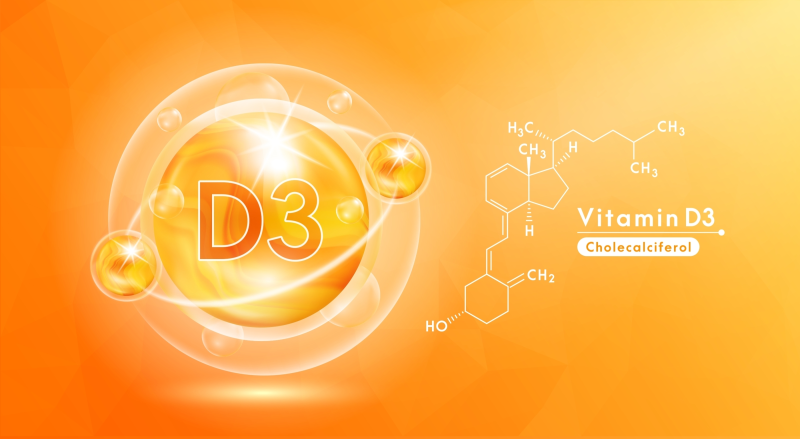Vitamin D3 illustration