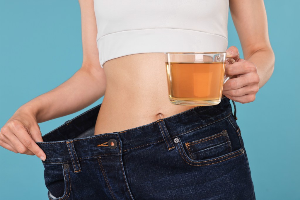 Woman losing weight