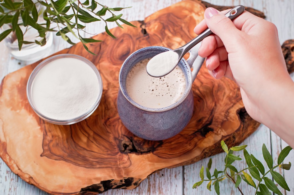Adding collagen to morning coffee