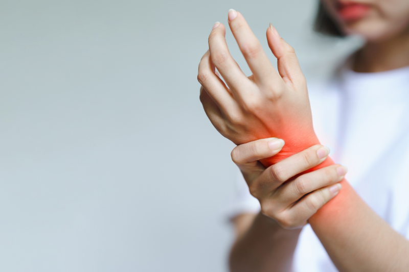 Woman with arthritis
