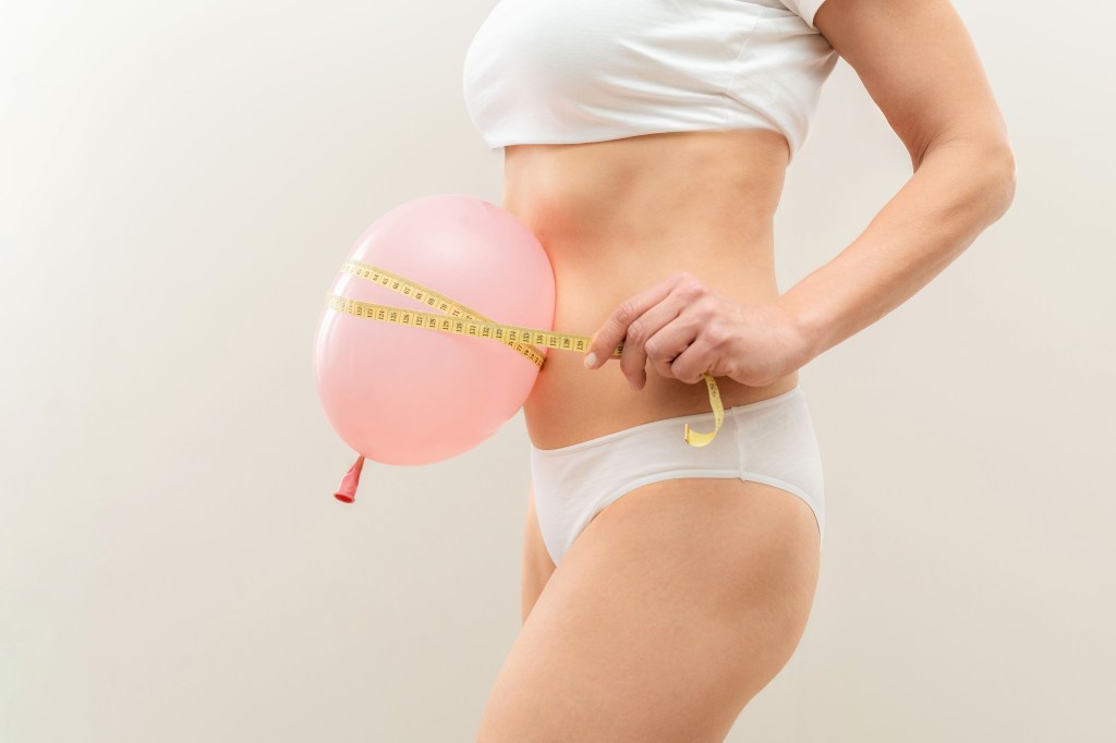 Balloon bloated belly concept