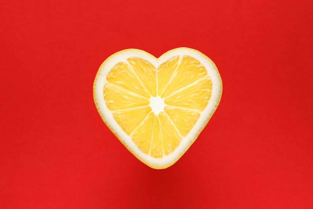Heart-shaped lemon and Lemon Peel Benefits