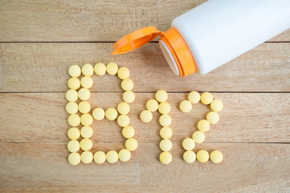 Pills forming B12 shape