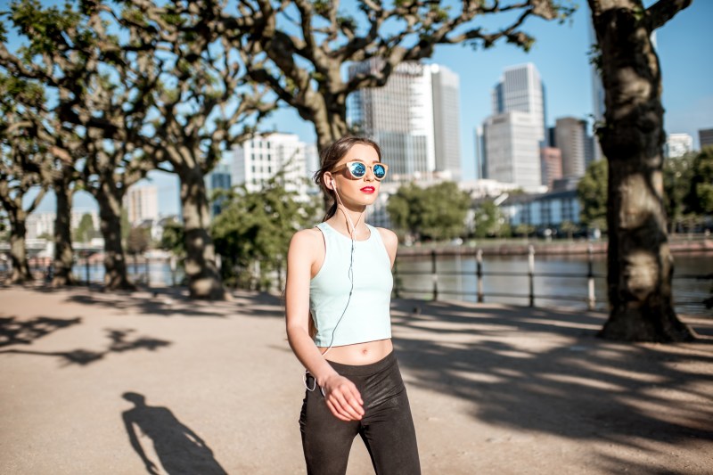 Woman walking exercise