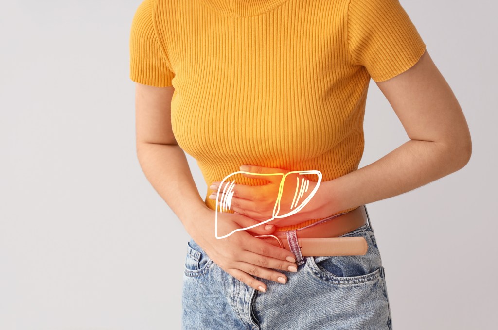 Women with liver pain