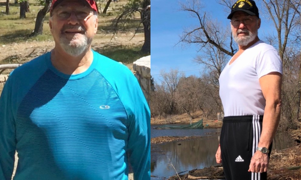 Before and after image of Benjamin Sley