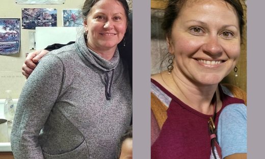 Before and after image of Janis VanVeldhuizen