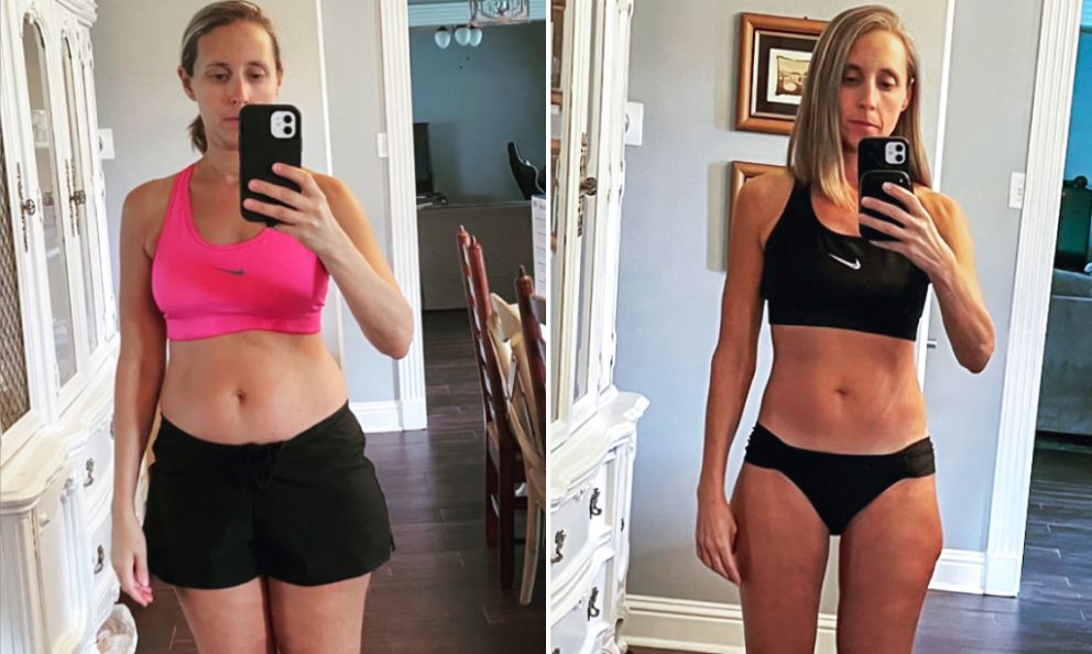 Before and after image of Georgina