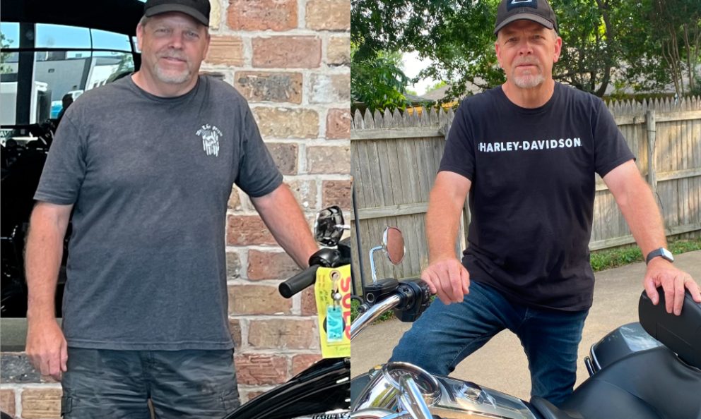 Before and after image of Mark Whatley