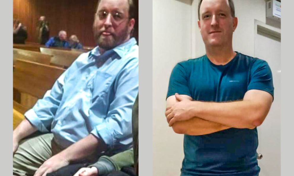 Before and after image of John Buckley