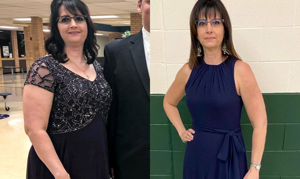 Before and after image of Kristin Kelton