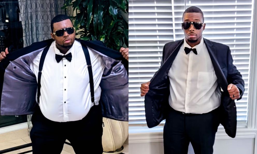 Before and after image of Kevin Woodberry.