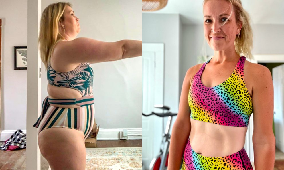 Before and after image of Hillary Thomas
