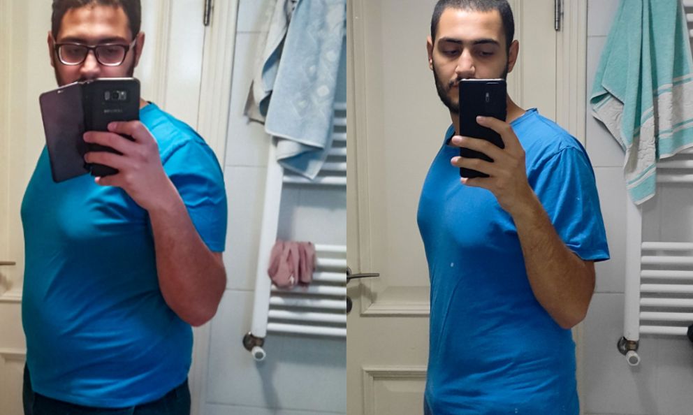Before and after image of Naji Kasskass
