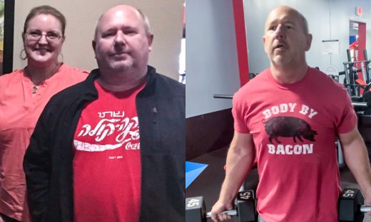Before and after image of Gary Unger