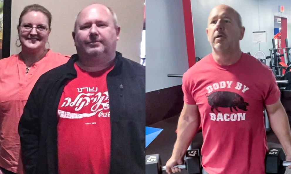 Before and after image of Gary Unger