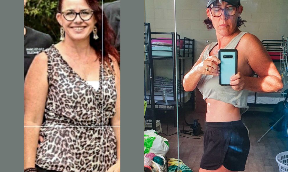 Before and after image of Elizabeth Jones