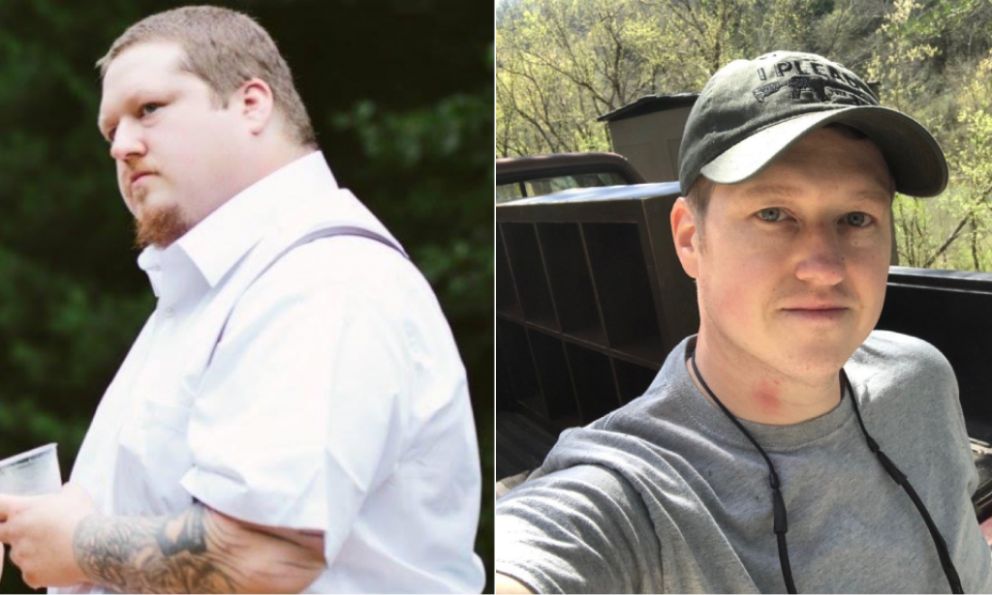Before and after image of Alexander Horbol.