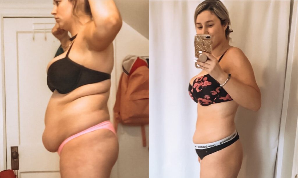 Before and after image of Liv McAlpine