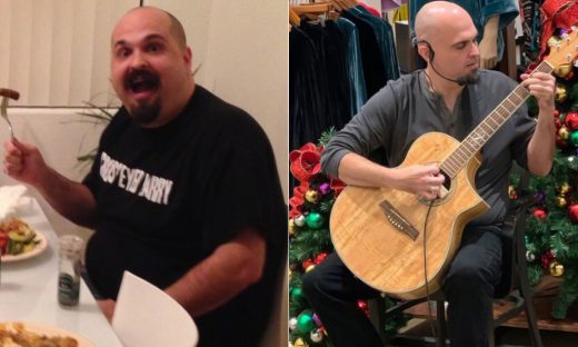 Before and after image of Jason Shepard