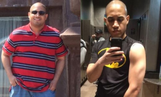 Before and after image of Julio Hernandez