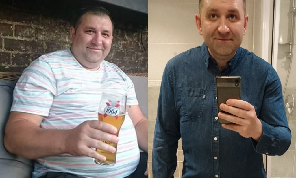 Before and after image of Rafal Pajmel