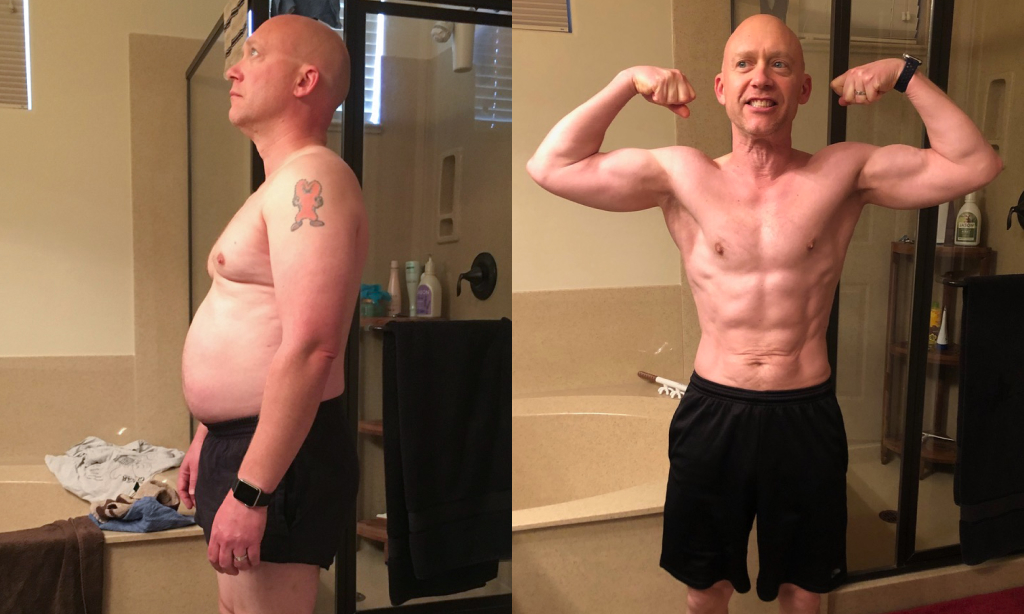 Before and after image of Dennis Breitwieser