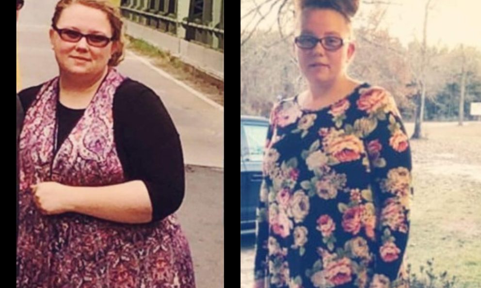 Before and after image of Amber Witmer