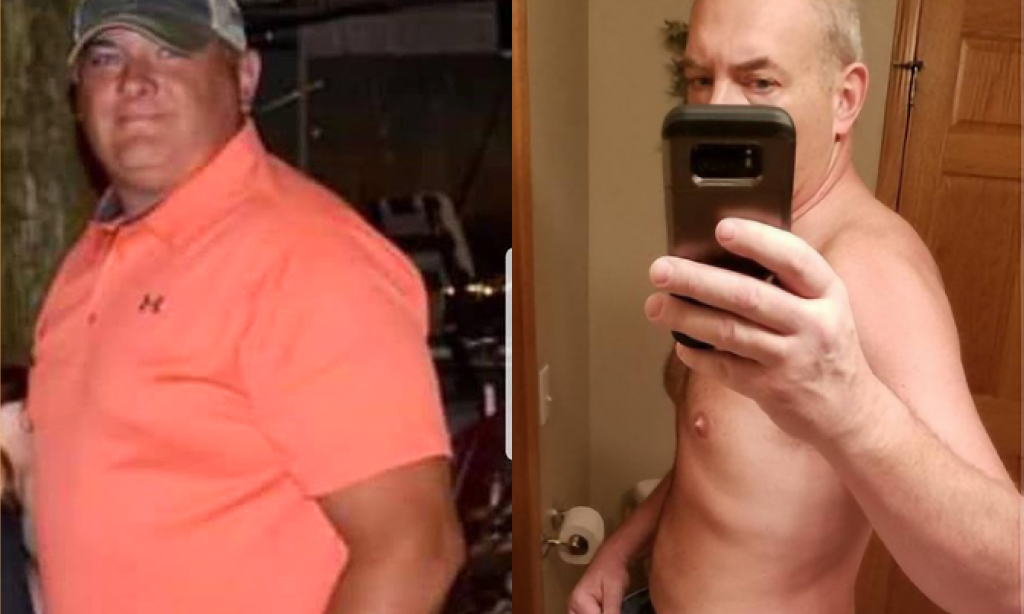 Before and after image of John Guy