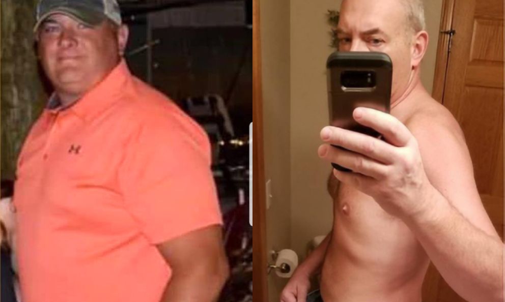 Before and after image of John Guy