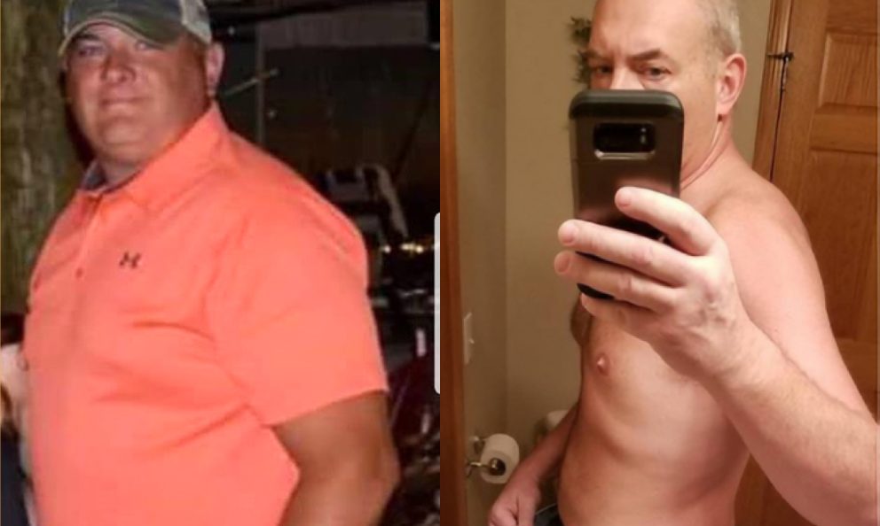 Before and after image of John Guy