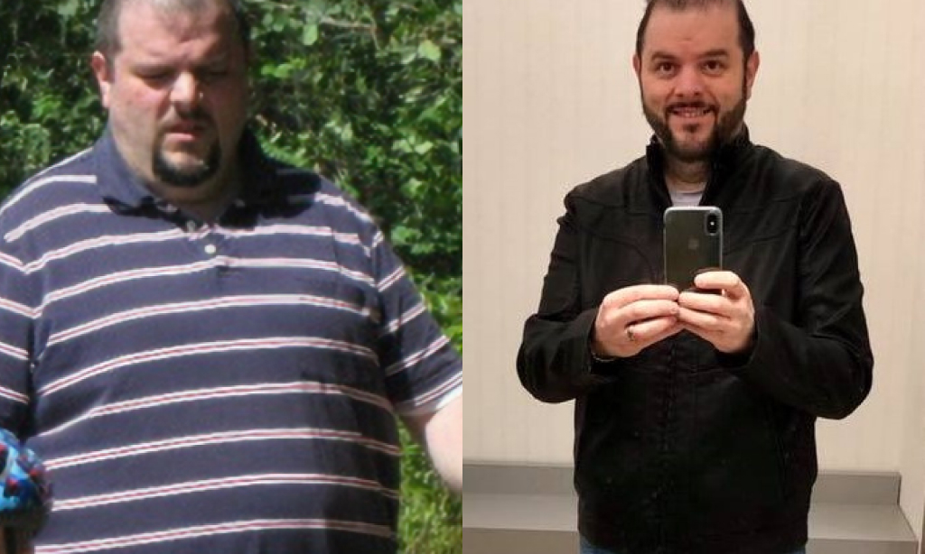 Before and after image of Keith Katsikas