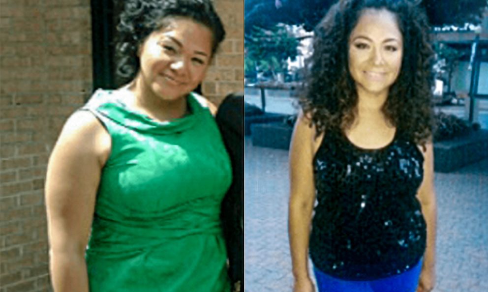 Before and after image of Maria Bryan
