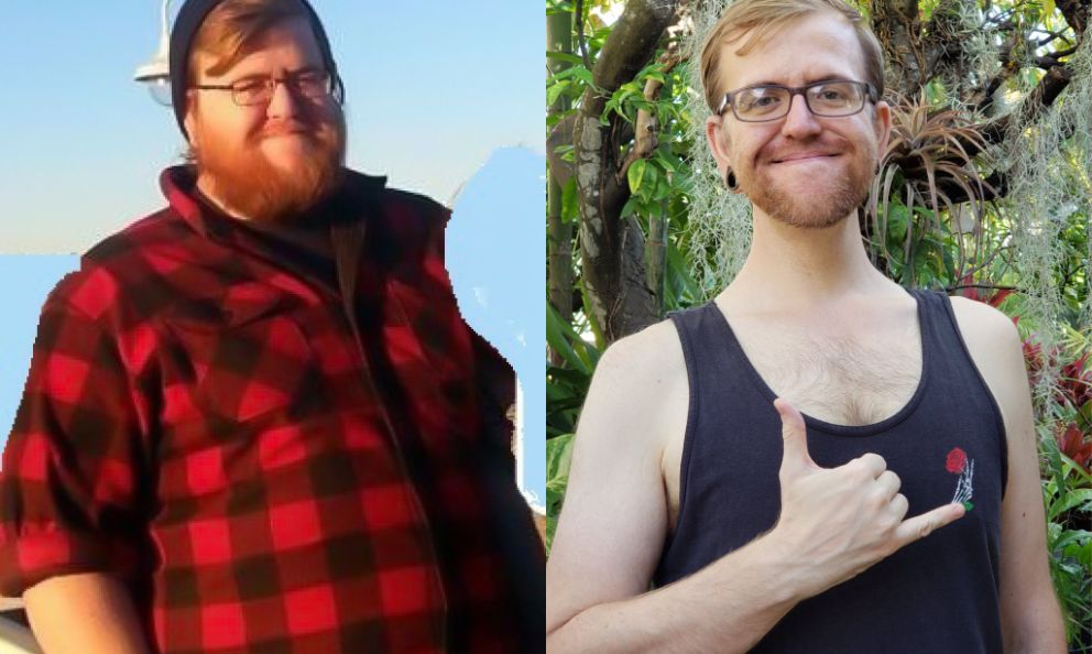 Before and after image of Alex Miller