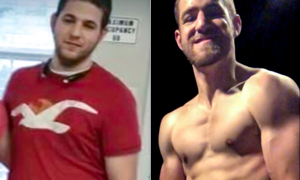 Before and after image of Jacob Beck
