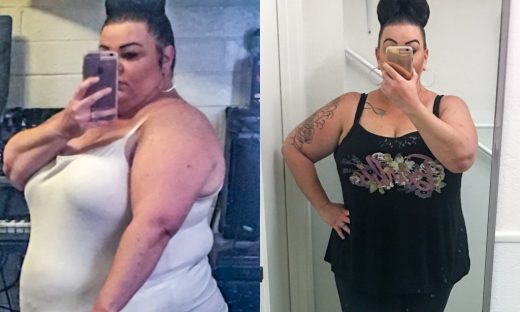 Before and after image of Hollee