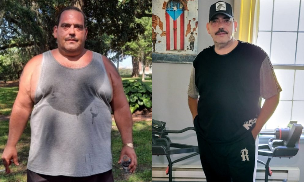 Before and after image of Ernesto Reyes