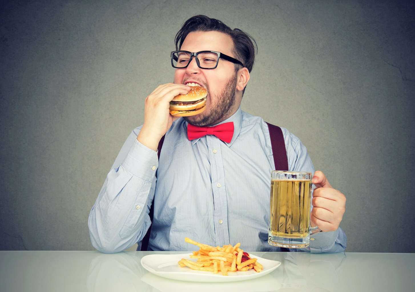 Unhealthy diet concept   