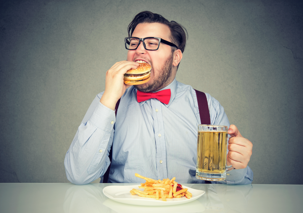 Unhealthy diet concept